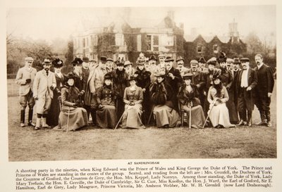 At Sandringham, from The Times, 1890s by English Photographer